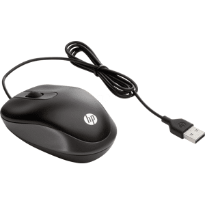 Hewlett Packard HP G1K28AA - Maus (Mouse), Kabel, USB, schwarz