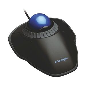 Kensington Trackball Orbit kabelgebunden, mit Scroll Ring, schwarz/blau