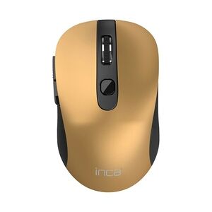 Inca Maus 1600 DPI,Wireless,6 Tasten 2,4GHz Ergonomisches Design Gold