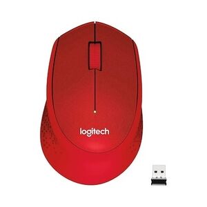 Logitech M330 Silent Plus Kabellose Maus Rot