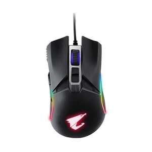 Gigabyte AORUS M5 Maus USB Optisch 16000 DPI rechts Schwarz 125/500/1000 Hz 50-16000 50G RGB LED 128x72x43 mm Matte Black