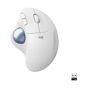 Logitech ERGO M575 Kabellose Trackball Maus Weiß