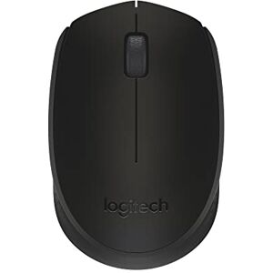 Logitech M171 Kabellose Maus, 2.4 GHz Verbindung via USB-Empfänger, Optischer Sensor, 12-Monate Akkulaufzeit, Für Links- und Rechtshänder, 3 Tasten, PC/Mac Schwarz