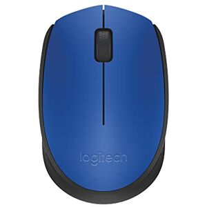 Logitech M171 Kabellose Maus, 2.4 GHz Verbindung via USB-Empfänger, Optischer Sensor, 12-Monate Akkulaufzeit, Für Links- und Rechtshänder, 3 Tasten, PC/Mac Blau