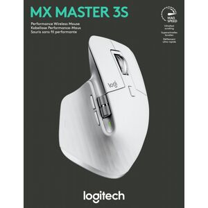 Logitech Maus MX Master 3S, Wireless, Bolt, Bluetooth, hellgrau Laser, Darkfield, 200-8000 dpi, 7 Tasten, Akku, Retail