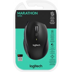 Logitech Maus M705, Marathon, Wireless, Unifying, grau Laser, 1000 dpi, 7 Tasten, Retail