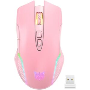 ONIKUMA CW905 2.4G RGB Lighting Wireless Mouse(Pink)