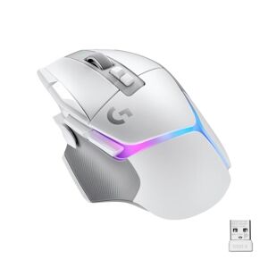 Logitech G502 X Plus Wireless Gaming Mouse, White/Premium