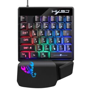 HXSJ V400 35-tasters enhånds RGB-baggrundsbelyst kablet gamingtastatur