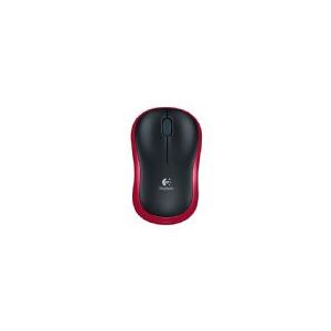 Logitech®   M185 - Mus - optisk - trådløs - 2.4 GHz - trådløs modtager (USB) - rød