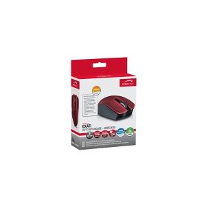 SPEEDLINK EXATI Auto DPI Mouse SL-630008-BKRD - Mus - højrehåndet - optisk - 5 knapper - trådløs - 2.4 GHz - trådløs modtager (USB) - sort, rød
