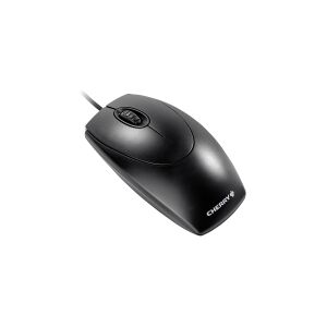 CHERRY WheelMouse - Mus - højre- og venstrehåndet - optisk - 3 knapper - kabling - PS/2, USB - sort