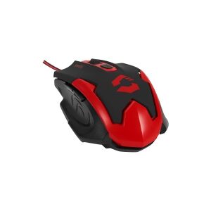 SPEEDLINK XITO Gaming - Mus - optisk - 5 knapper - kablet - USB - sort, rød