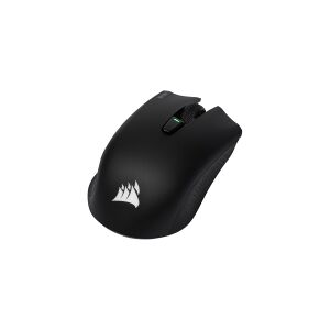 Corsair Microsystems CORSAIR Gaming HARPOON RGB - Mus - optisk - 6 knapper - trådløs, kablet - Bluetooth 4.2 LE - trådløs modtager (USB) - sort