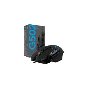 Logitech®   Gaming Mouse G502 Hero - 11 knapper - Kablet - USB - Sort