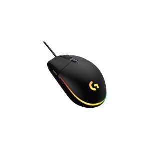 Logitech Gaming Mouse G203 LIGHTSYNC - Mus - optisk - 6 knapper - kabling - USB - sort