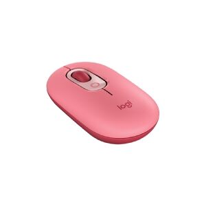 Logitech POP Mouse Wireless (With emoji key) - Mus - højre- og venstrehåndet - optisk - trådløs - Bluetooth (Kompatibel med Logi Bolt USB receiver) -