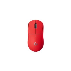 Logitech®   G PRO X SUPERLIGHT - Mus - optisk - 5 knapper - trådløs - LIGHTSPEED - Logitech LIGHTSPEED-modtager - rød