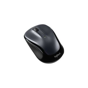 Logitech M325s - Mus - højre- og venstrehåndet - optisk - 5 knapper - trådløs - 2.4 GHz - trådløs modtager (USB) - mørkegrå