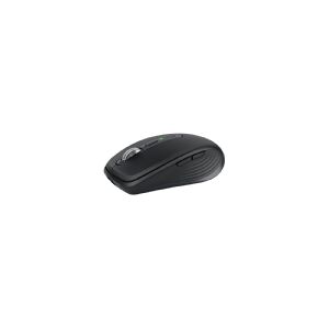 Logitech®   MX Anywhere 3S - Mus - laser - 6 knapper - trådløs - Bluetooth, 2.4 GHz - trådløs modtager - Graphite