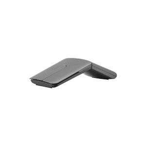 Lenovo Yoga Mouse with Laser Presenter - Mus/fjernstyring - optisk - 4 knapper - trådløs - 2.4 GHz, Bluetooth 5.0 - trådløs modtager (USB) - jerngrå