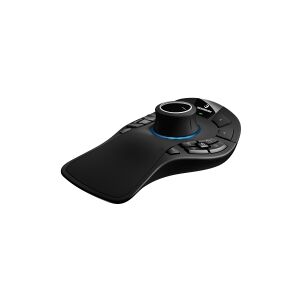 3Dconnexion SpaceMouse Pro Wireless - Bluetooth Edition - 3D-mus - ergonomisk - 15 knapper - trådløs - Bluetooth, 2.4 GHz, USB-C - trådløs modtager (USB)