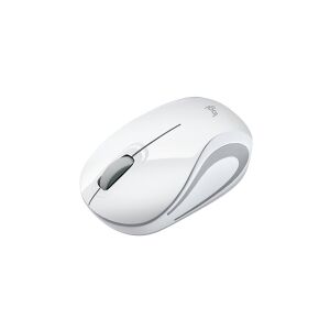 Logitech M187 - Mus - optisk - trådløs - 2.4 GHz - trådløs modtager (USB) - hvid