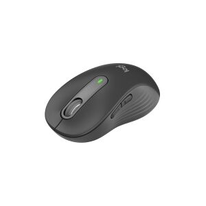 Logitech®   Signature M650 L - Mus - stor størrelse - optisk - 5 knapper - trådløs - Bluetooth, 2.4 GHz - Logitech Logi Bolt USB-modtager - grafit