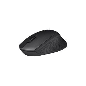 Logitech M330 SILENT PLUS - Mus - 3 knapper - trådløs - 2.4 GHz - trådløs modtager (USB) - blå