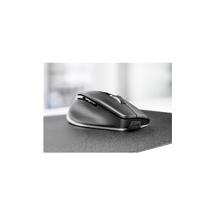 3Dconnexion CadMouse Pro Wireless Left - Mus - ergonomisk - venstrehåndet - 7 knapper - trådløs - Bluetooth, 2.4 GHz, USB-C - trådløs modtager (USB)