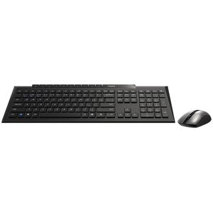 Rapoo 8210m Multi-Mode Trådløs Tastatur Og Mus - Sort