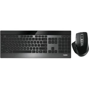 Rapoo 9900m Multi-Mode Tastatur Og Mus - Sort