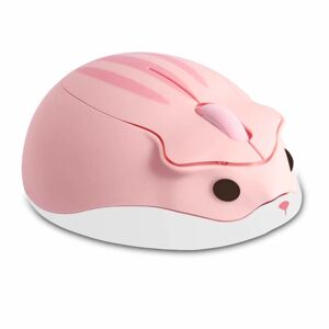 AUGRO Trådløs mus Sød hamsterformet computermus 1200DPI (Pink)