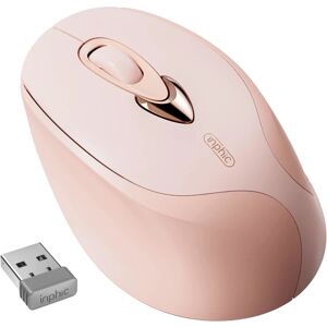 Trådløs mus, 2,4G USB genopladelige trådløse mus Silent Click, sød bærbar ergonomisk computer trådløs mus