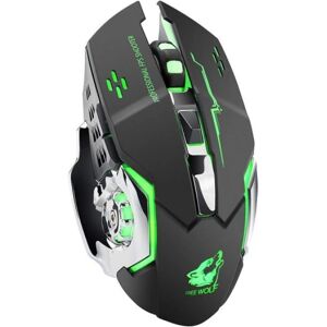 Northix X8 Trådløs 2,4 GHz gamingmus med LED-belysning Black