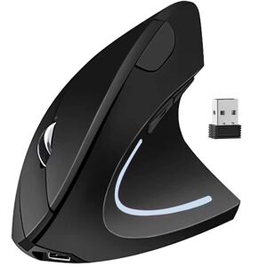 Ergonomisk mus, lodret trådløs computermus 2.4G - Perfet