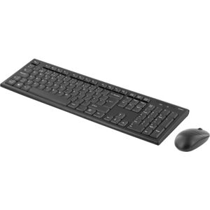 Deltaco trådløst tastatur og mus, USB nano modtagere, 10m, nordi