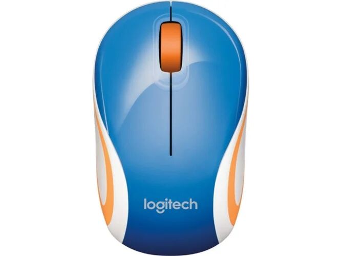 Logitech Ratón LOGITECH M187 (Inalámbrico - Azul)