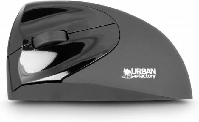 URBAN FACTORY Ratón URBAN FACTORY Ergo (Inalámbrico - Óptico - 1600 dpi - Negro)