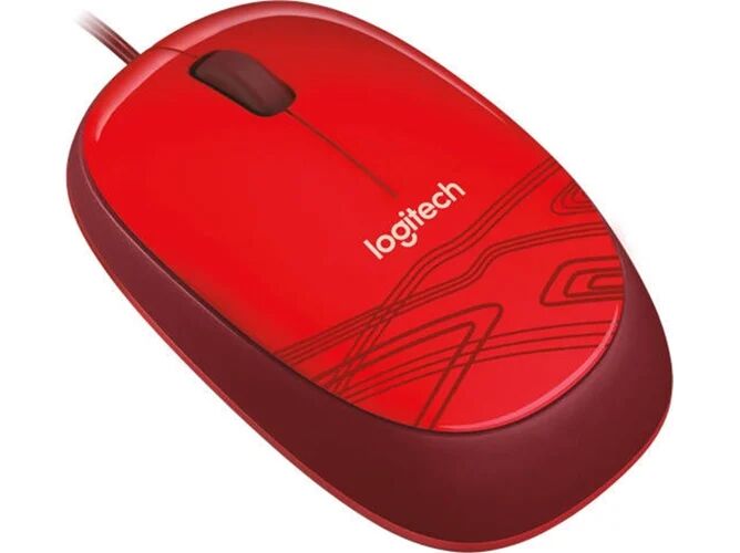 Logitech Ratón LOGITECH M105 (Rojo)