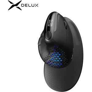 Delux-Souris Verticale Ergonomique Rechargeable pour Ordinateur  M618XSD Seeker  Écran OLED  4000 ug