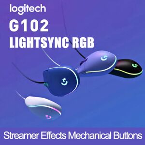Logitech Souris optique de jeu G102  avec fil  pour ordinateur portable  compatible avec Windows