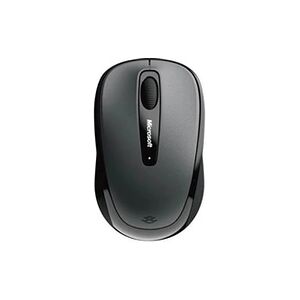 Microsoft Wireless Mobile Mouse 3500 - Souris - droitiers et gauchers - optique - 3 boutons - sans fil - 2.4 GHz - récepteur sans fil USB - gris Lochness - Publicité