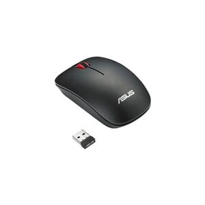 Asus WT300 - Souris - droitiers et gauchers - optique - sans fil - 2.4 GHz - récepteur sans fil USB - noir, rouge - Publicité