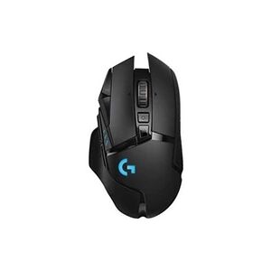 Logitech Souris de jeu G502 LIGHTSPEED - Souris - optique - 11 boutons - sans fil, filaire - 2.4 GHz - récepteur sans fil USB - Publicité