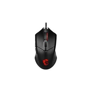 MSI Clutch GM08 - Souris - droitiers et gauchers - optique - 6 boutons - filaire - USB - noir - Publicité