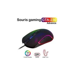 Spirit Of Gamer Souris gaming rgb advance gta-230 - led - 5 modes - 3200 dpi - Publicité