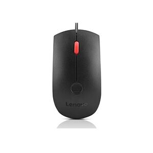 Lenovo - Souris - ergonomique - optique - 3 boutons - filaire - USB-A - noir - boîtier marron - CRU - Publicité