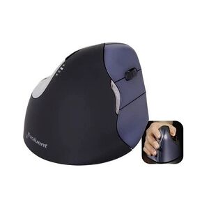 Evoluent Souris ergonomique optique Vertical Mouse 4 VM4RW ergonomique noir, argent - Publicité