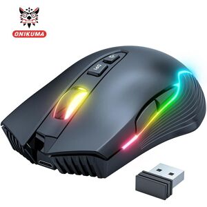 Souris de jeu USB sans fil 2.4G RGB Golwing 3000 DPI souris de jeu souris de batterie de grande capacité pour le bureau de jeu sensation de main confortable